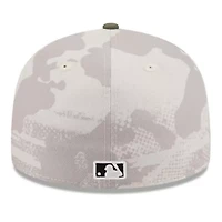 MLB Light Beige/Olive Arizona Diamondbacks 2025 Armed Forces Day Low 59FIFTY Fitted Hat