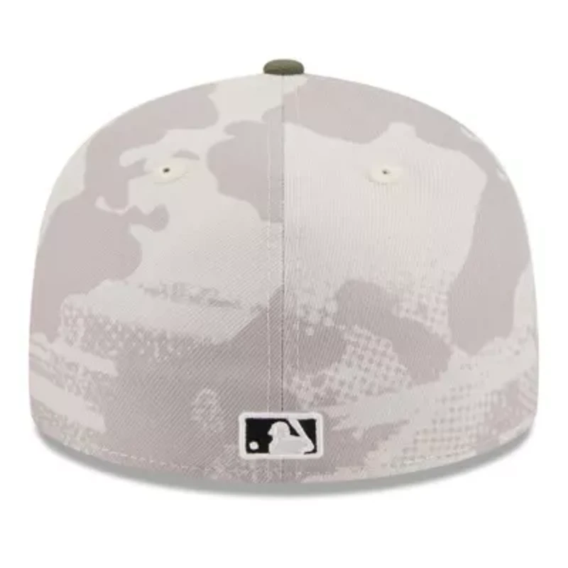 MLB Light Beige/Olive Cincinnati Reds 2025 Armed Forces Day Low 59FIFTY Fitted Hat