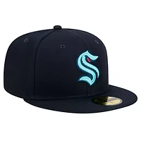 NHL Deep Sea Seattle Kraken Core 59FIFTY Fitted Hat