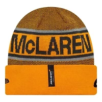 Formula 1 Lando Norris Orange/Anthracite McLaren F1 Team 2025 Replica Driver Cuffed Knit Hat