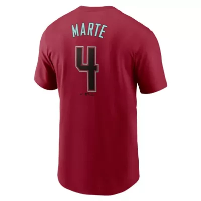 MLB Nike Ketel Marte Arizona Diamondbacks Fuse Name & Number T-Shirt