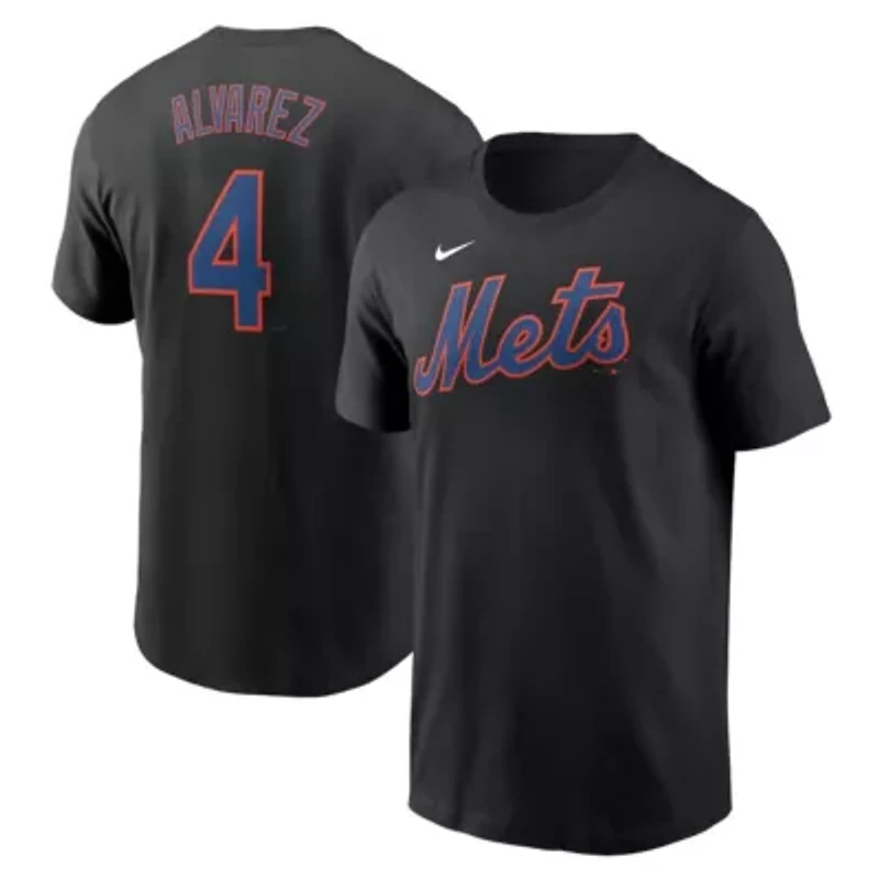 MLB Nike Francisco Alvarez New York Mets Fuse Name & Number T-Shirt