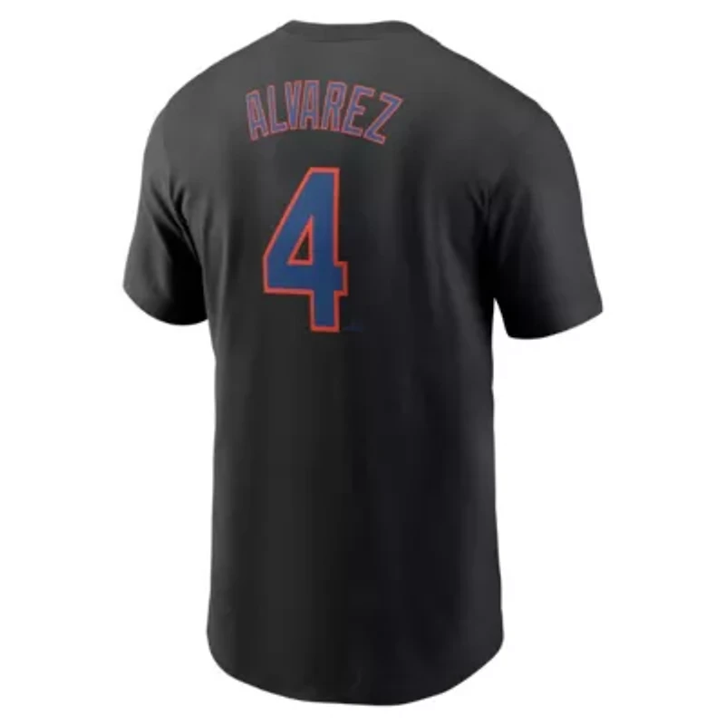MLB Nike Francisco Alvarez New York Mets Fuse Name & Number T-Shirt