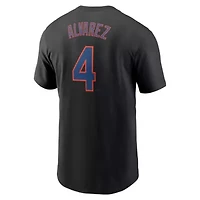 MLB Nike Francisco Alvarez New York Mets Fuse Name & Number T-Shirt