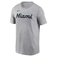 MLB Nike Sandy Alcantara Miami Marlins Fuse Name & Number T-Shirt