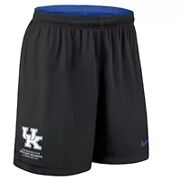 NCAA Nike Royal/Black Kentucky Wildcats 2025 Sideline Reversible Dri-FIT Shorts