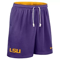 NCAA Nike Purple/Gold LSU Tigers 2025 Sideline Reversible Dri-FIT Shorts