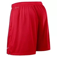 NCAA Nike Scarlet/Gray Ohio State Buckeyes 2025 Sideline Reversible Dri-FIT Shorts