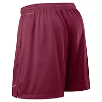 NCAA Nike Garnet/Black Florida State Seminoles 2025 Sideline Reversible Dri-FIT Shorts