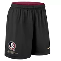 NCAA Nike Garnet/Black Florida State Seminoles 2025 Sideline Reversible Dri-FIT Shorts