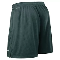 NCAA Nike Green/Charcoal Michigan State Spartans 2025 Sideline Reversible Dri-FIT Shorts