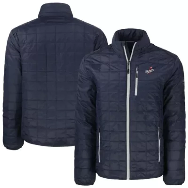 MLB Los Angeles Dodgers Rainier PrimaLoft® Eco Insulated Full-Zip Puffer Jacket - Navy