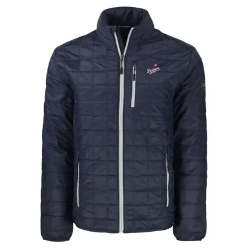 MLB Los Angeles Dodgers Rainier PrimaLoft® Eco Insulated Full-Zip Puffer Jacket - Navy