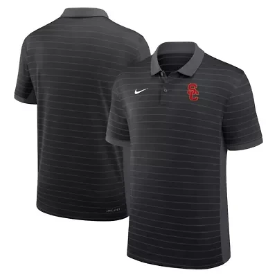 NCAA Nike USC Trojans 2025 Early Season Coaches Sideline Victory Stripe Dri-FIT Polo