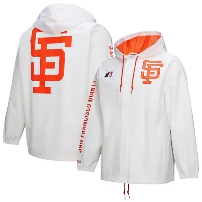 MLB San Francisco Giants Vintage Full-Snap Hooded Coaches Jacket