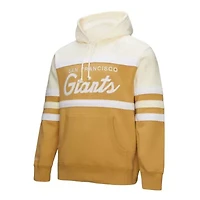 MLB Tan/Cream San Francisco Giants Head Coach Pullover Hoodie