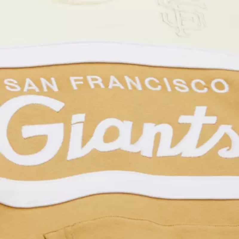 MLB Tan/Cream San Francisco Giants Head Coach Pullover Hoodie