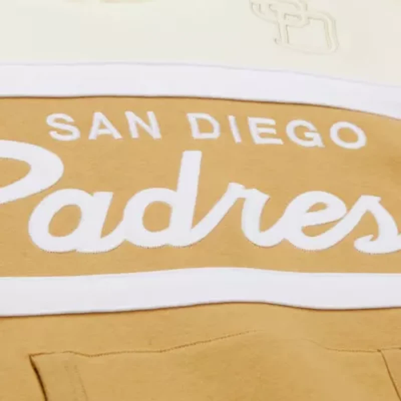 MLB Tan/Cream San Diego Padres Head Coach Pullover Hoodie