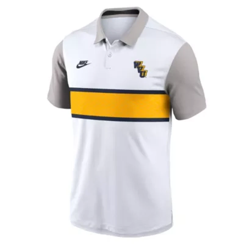 NCAA Nike West Virginia Mountaineers Athletic Prep Legacy Logo Vapor Dri-FIT Polo