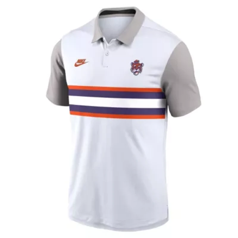 NCAA Nike Clemson Tigers Athletic Prep Legacy Logo Vapor Dri-FIT Polo