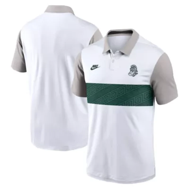 NCAA Nike Michigan State Spartans Athletic Prep Legacy Logo Vapor Dri-FIT Polo