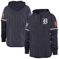 MLB Detroit Tigers Pinstripe Double Header Pullover Hoodie