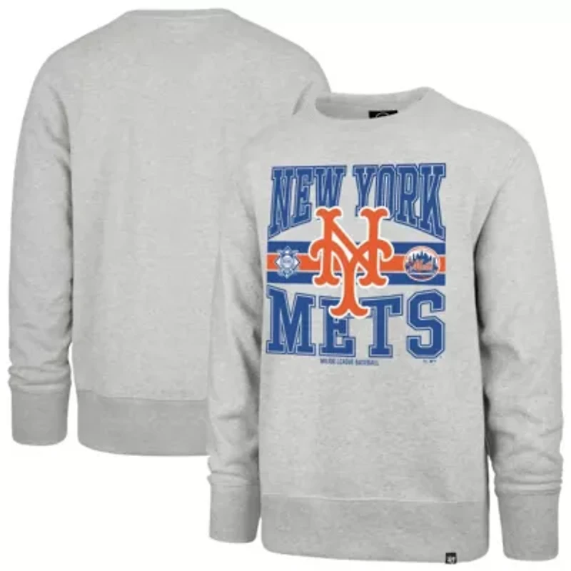 MLB New York Mets Letters Headline Pullover Sweatshirt