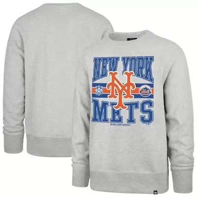 MLB New York Mets Letters Headline Pullover Sweatshirt