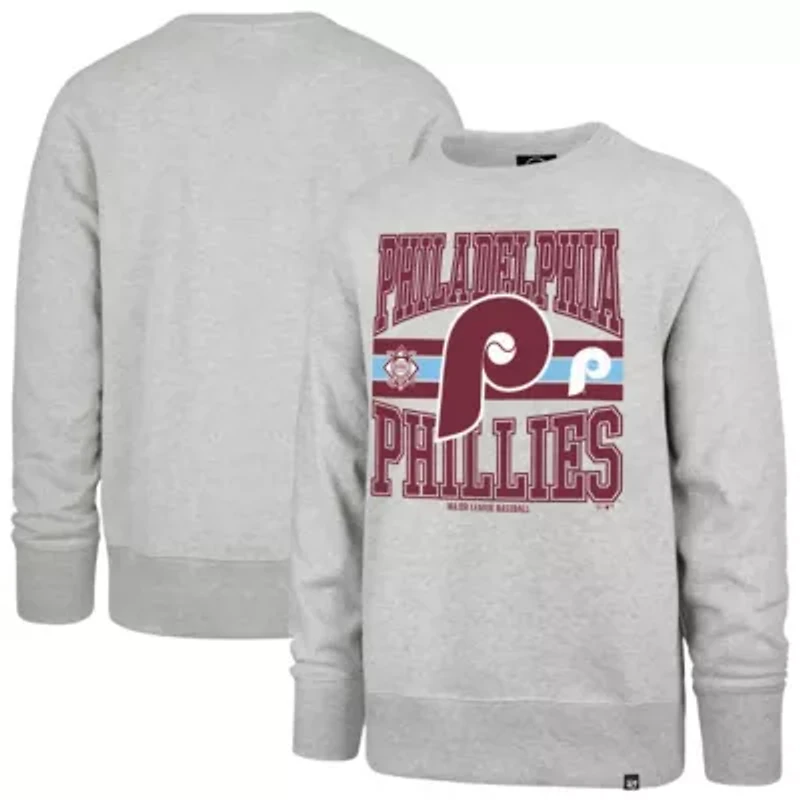 MLB Philadelphia Phillies Letters Headline Pullover Sweatshirt