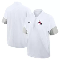 NCAA Nike Arizona Wildcats 2025 Sideline Short Sleeve Quarter-Zip Coach Jacket