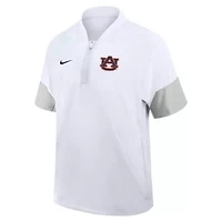 NCAA Nike Auburn Tigers 2025 Sideline Short Sleeve Quarter-Zip Coach Jacket