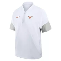 NCAA Nike Texas Longhorns 2025 Sideline Short Sleeve Quarter-Zip Coach Jacket