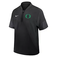 NCAA Nike Oregon Ducks 2025 Sideline Short Sleeve Quarter-Zip Coach Jacket