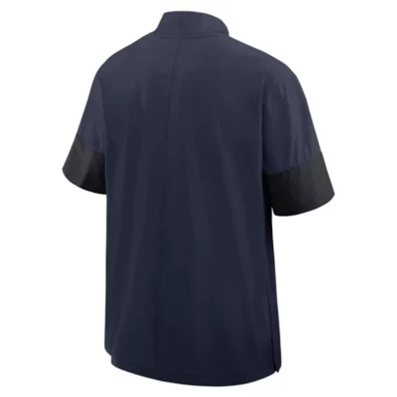 NCAA Nike Auburn Tigers 2025 Sideline Short Sleeve Quarter-Zip Dri-FIT Coach Jacket