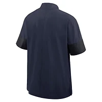 NCAA Nike Auburn Tigers 2025 Sideline Short Sleeve Quarter-Zip Dri-FIT Coach Jacket