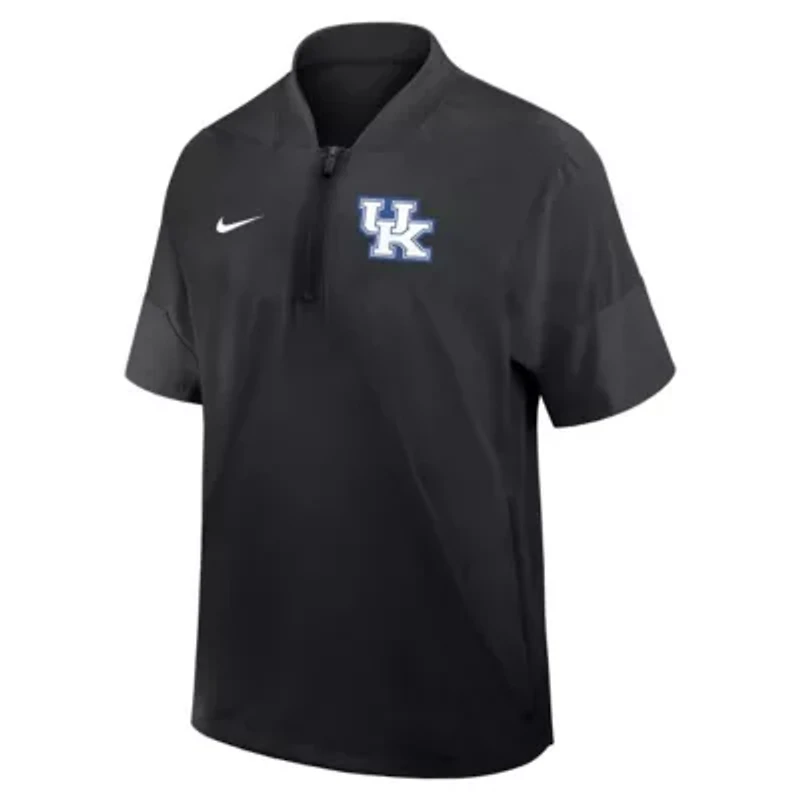 NCAA Nike Kentucky Wildcats 2025 Sideline Short Sleeve Quarter-Zip Coach Jacket