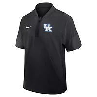 NCAA Nike Kentucky Wildcats 2025 Sideline Short Sleeve Quarter-Zip Coach Jacket