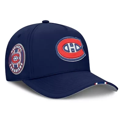NHL Fanatics Montreal Canadiens 2025 NHL Draft Authentic Pro On-Stage Podium A-Frame Adjustable Hat