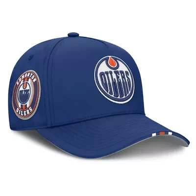 NHL Fanatics Edmonton Oilers 2025 NHL Draft Authentic Pro On-Stage Podium A-Frame Adjustable Hat