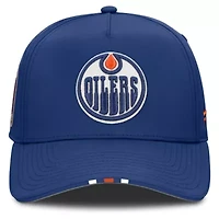 NHL Fanatics Edmonton Oilers 2025 NHL Draft Authentic Pro On-Stage Podium A-Frame Adjustable Hat
