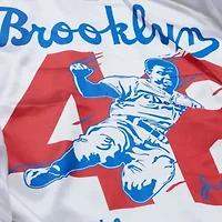 Cooperstown Teams Jackie Robinson Brooklyn Dodgers Legends Collection Vintage Satin Full-Snap Jacket