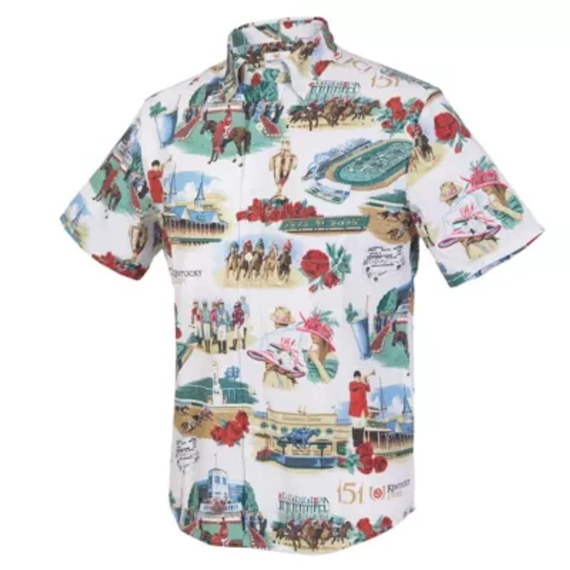 Horse Racing 151st Kentucky Derby Button-Up Shirt