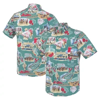Horse Racing Kentucky Derby Button-Up Shirt