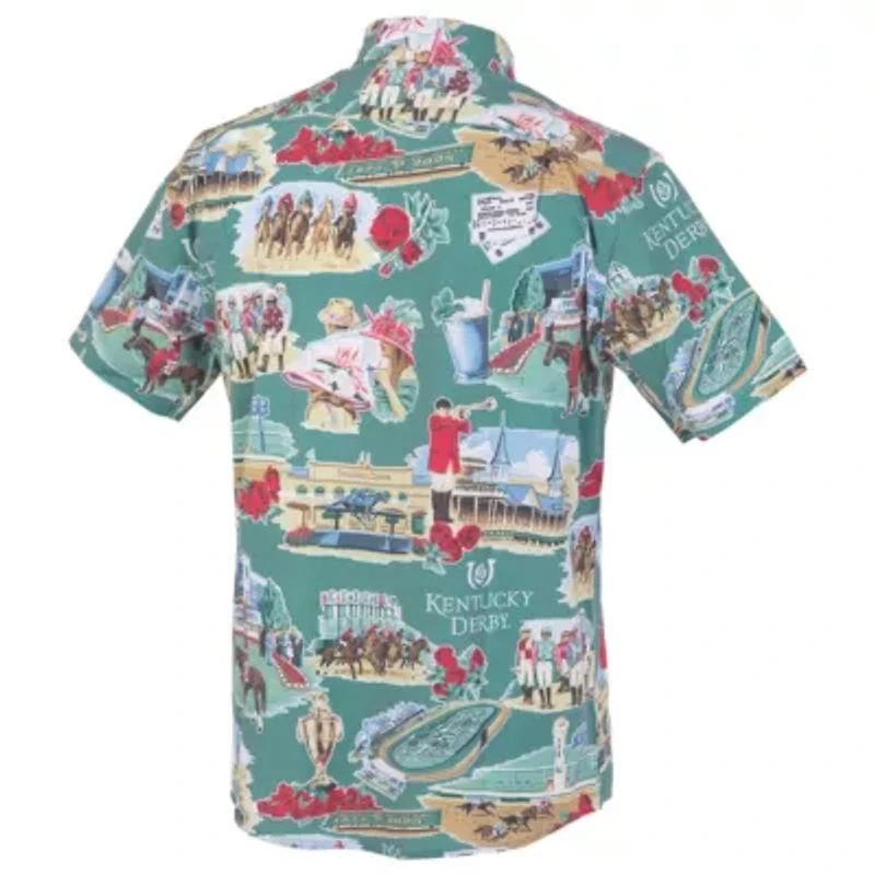 Horse Racing Kentucky Derby Button-Up Shirt
