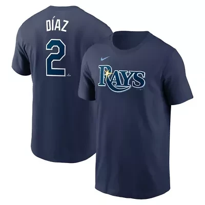 MLB Nike Yandy Diaz Tampa Bay Rays Fuse Name & Number T-Shirt