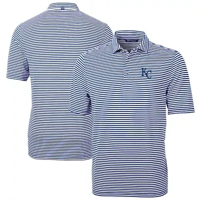 MLB Kansas City Royals Virtue Eco Pique Stripe Recycled Polo