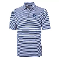 MLB Kansas City Royals Virtue Eco Pique Stripe Recycled Polo