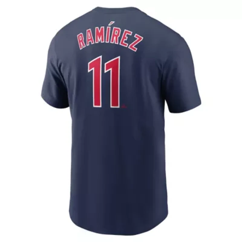 MLB Nike Jose Ramirez Cleveland Guardians Fuse Name & Number T-Shirt
