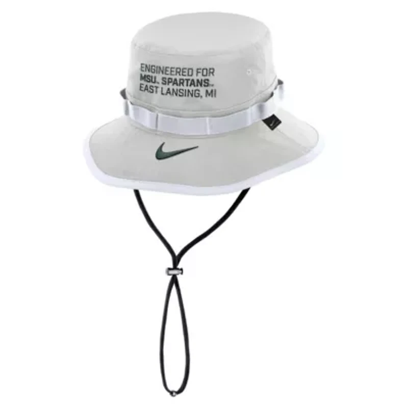 NCAA Nike Michigan State Spartans 2025 Sideline Apex Boonie Performance Bucket Hat