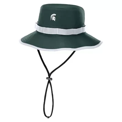 NCAA Nike Michigan State Spartans 2025 Sideline Apex Boonie Performance Bucket Hat